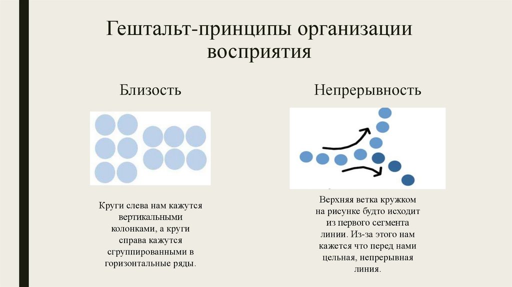 Принципы работы восприятия