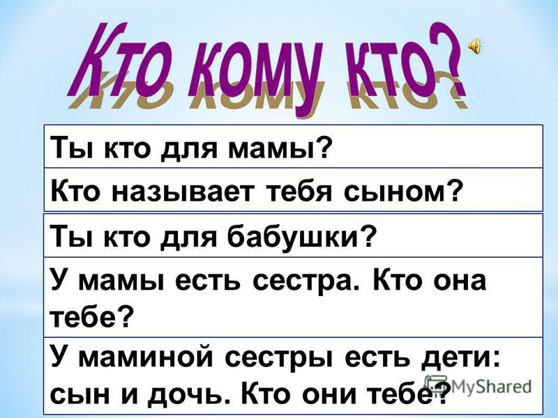 Быть кем или кто. Кто кому кем приходится в семье. Кто будет сестра сына. Родственные связи кто есть кто. Сестра мужа сестры кем приходится мне.