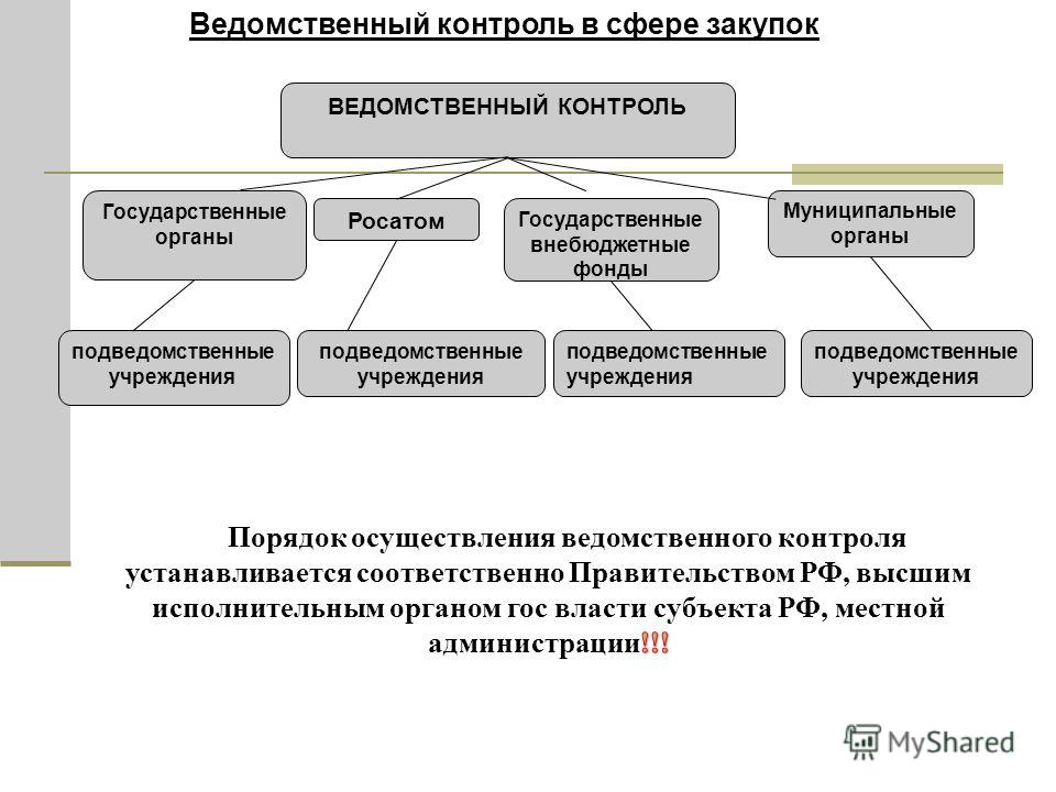 Регламент ведомственного контроля закупки