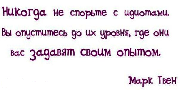 Высказывание никогда не спорь с дураками. Никогда не спорьте с дураками.