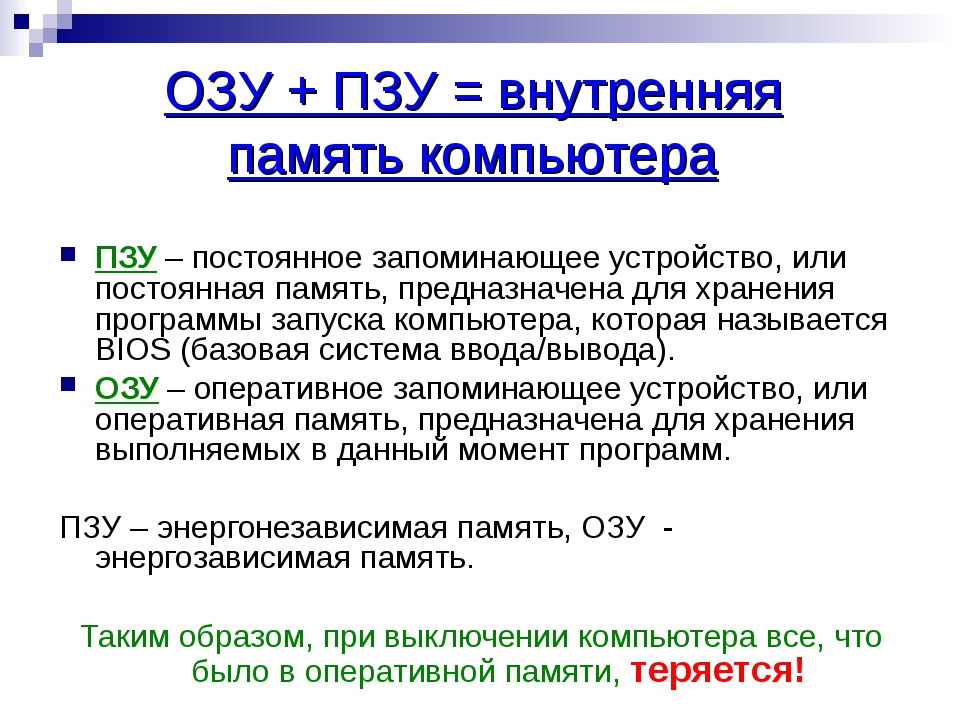 Память озу пзу. Постоянное запоминающее устройство. ОЗУ И ПЗУ. ПЗУ память. ПЗУ это в информатике.