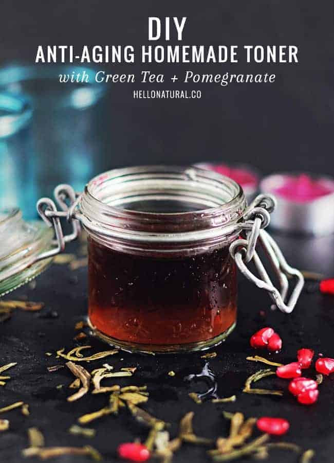 DIY Pomegranate & Green Tea Toner