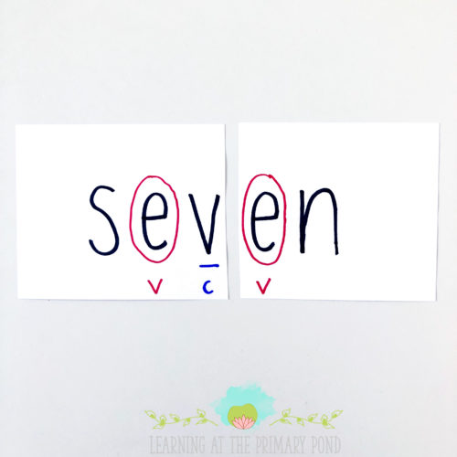 Want to teach your students the syllable division rules? This post explains all of them and also has a link to the 6 syllable types! This is must-know information for first grade, second grade, and on up!