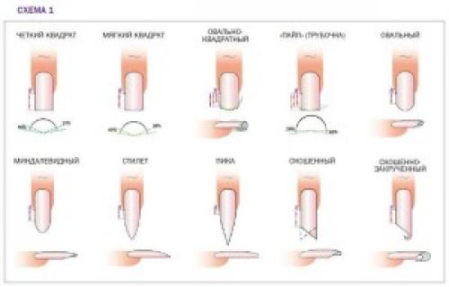 Запил ногтей придание формы. Правильно подбираем и выпиливаем форму ногтей на руках