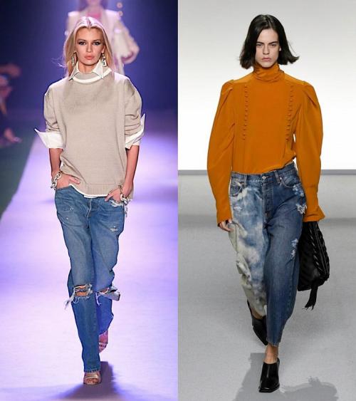 Рваные джинсы с чем носить 2020. Модные джинсы весна-лето 2020