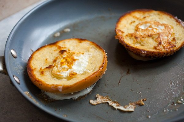 Egg in a Bagel recipe by RecipeGirl.com