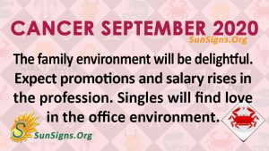 Cancer September 2020 Horoscope